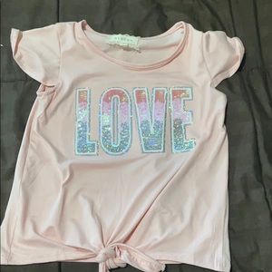 Pink girls shirt